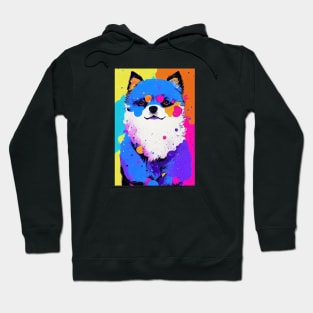 Colorful pomeranian Hoodie